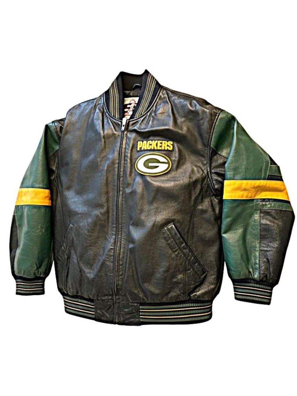 Ultimate Vintage 90s Lambeau Field Green Bay Packers Leather Jacket Accessories